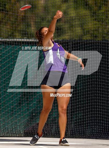 Thumbnail 2 in CIF State Track and Field Championships (Girls Discus Prelim) photogallery.
