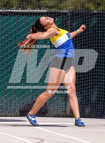 Thumbnail 1 in CIF State Track and Field Championships (Girls Discus Prelim) photogallery.