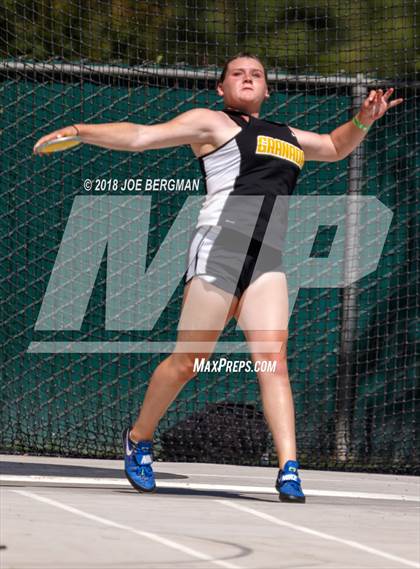 Thumbnail 1 in CIF State Track and Field Championships (Girls Discus Prelim) photogallery.