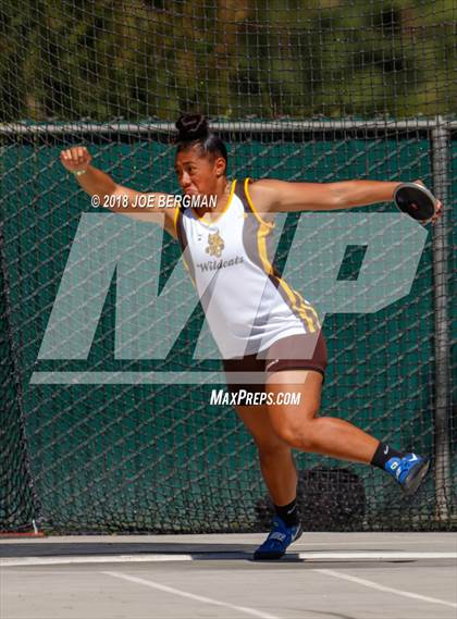 Thumbnail 2 in CIF State Track and Field Championships (Girls Discus Prelim) photogallery.