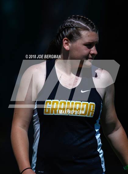 Thumbnail 2 in CIF State Track and Field Championships (Girls Discus Prelim) photogallery.