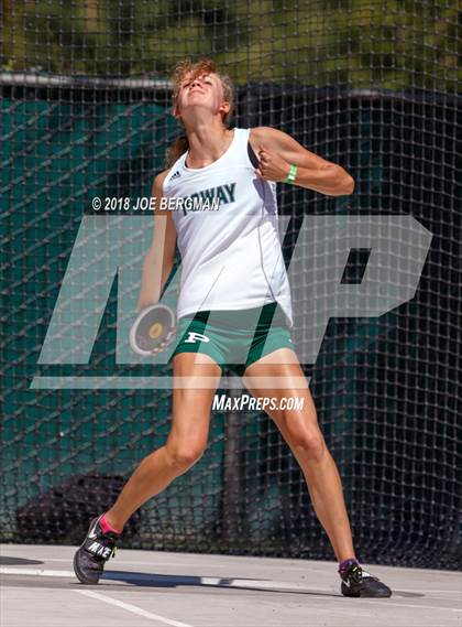 Thumbnail 3 in CIF State Track and Field Championships (Girls Discus Prelim) photogallery.