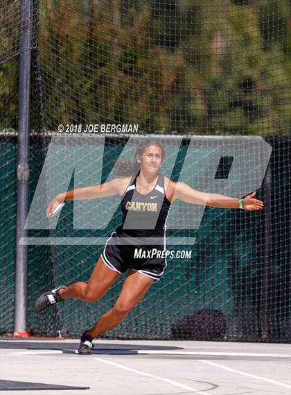 Thumbnail 1 in CIF State Track and Field Championships (Girls Discus Prelim) photogallery.