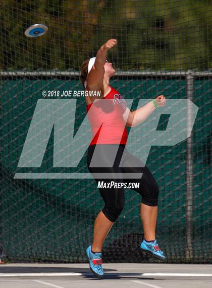 Thumbnail 2 in CIF State Track and Field Championships (Girls Discus Prelim) photogallery.
