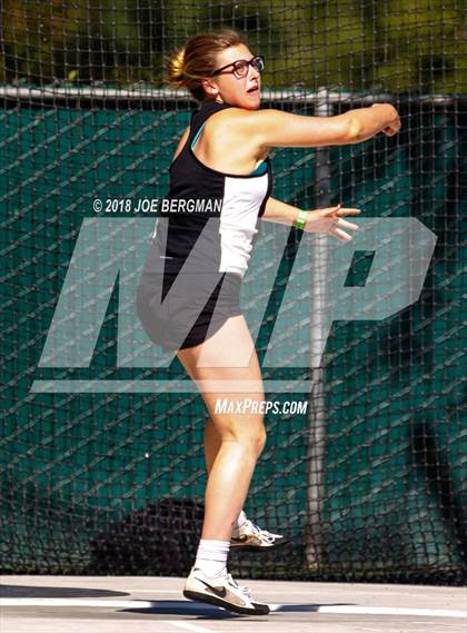 Thumbnail 1 in CIF State Track and Field Championships (Girls Discus Prelim) photogallery.