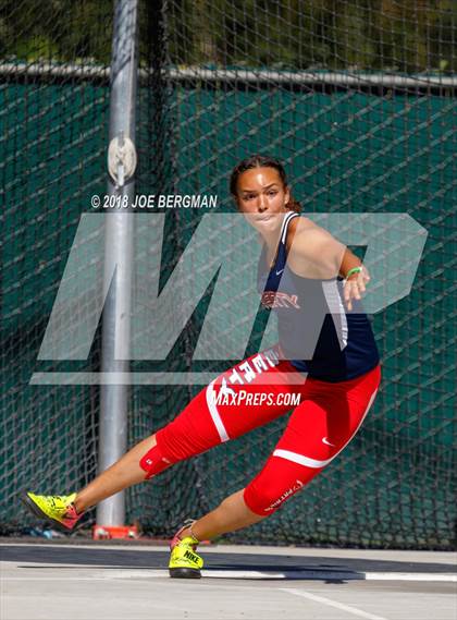 Thumbnail 3 in CIF State Track and Field Championships (Girls Discus Prelim) photogallery.
