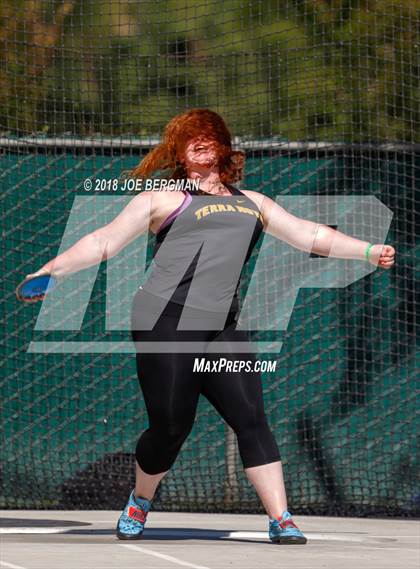 Thumbnail 2 in CIF State Track and Field Championships (Girls Discus Prelim) photogallery.