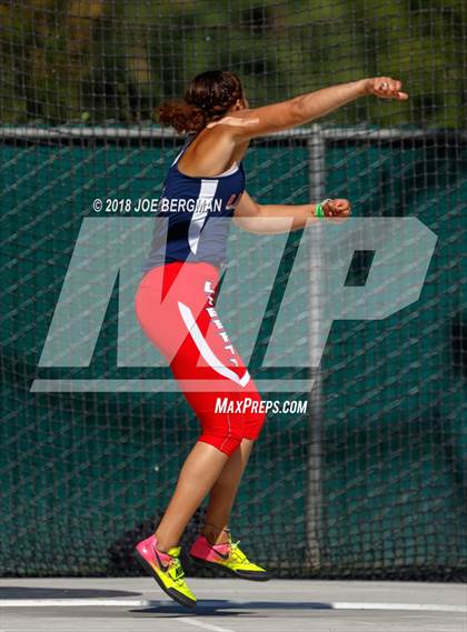 Thumbnail 2 in CIF State Track and Field Championships (Girls Discus Prelim) photogallery.