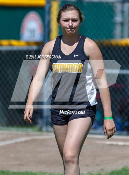 Thumbnail 2 in CIF State Track and Field Championships (Girls Discus Prelim) photogallery.