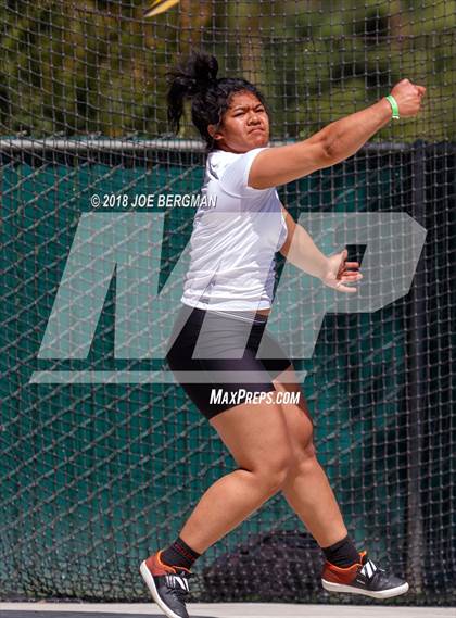 Thumbnail 1 in CIF State Track and Field Championships (Girls Discus Prelim) photogallery.