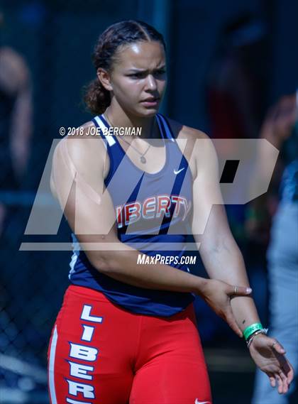 Thumbnail 1 in CIF State Track and Field Championships (Girls Discus Prelim) photogallery.