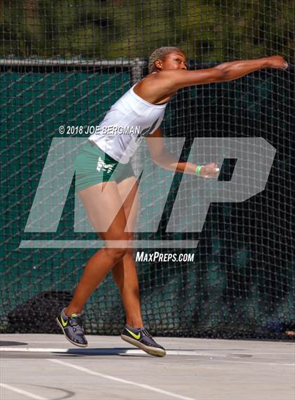 Thumbnail 1 in CIF State Track and Field Championships (Girls Discus Prelim) photogallery.