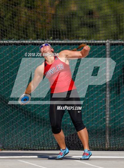 Thumbnail 1 in CIF State Track and Field Championships (Girls Discus Prelim) photogallery.