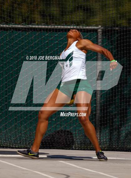 Thumbnail 1 in CIF State Track and Field Championships (Girls Discus Prelim) photogallery.