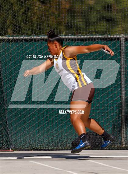 Thumbnail 3 in CIF State Track and Field Championships (Girls Discus Prelim) photogallery.