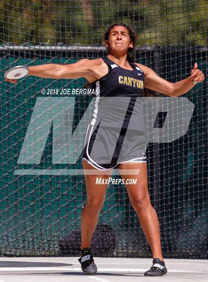 Thumbnail 3 in CIF State Track and Field Championships (Girls Discus Prelim) photogallery.