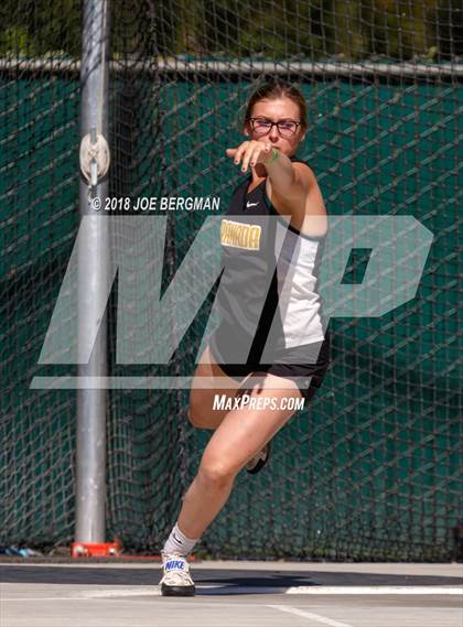 Thumbnail 3 in CIF State Track and Field Championships (Girls Discus Prelim) photogallery.