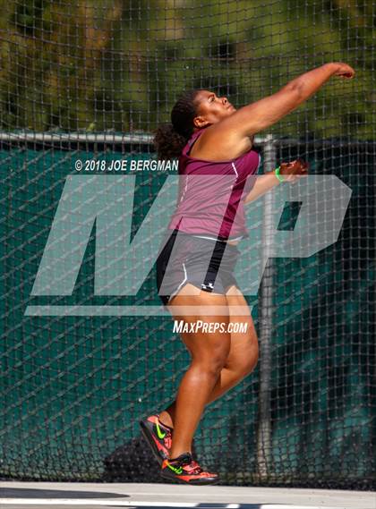 Thumbnail 1 in CIF State Track and Field Championships (Girls Discus Prelim) photogallery.