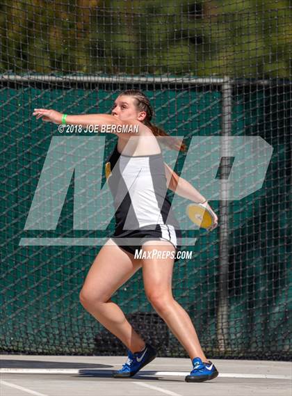 Thumbnail 1 in CIF State Track and Field Championships (Girls Discus Prelim) photogallery.
