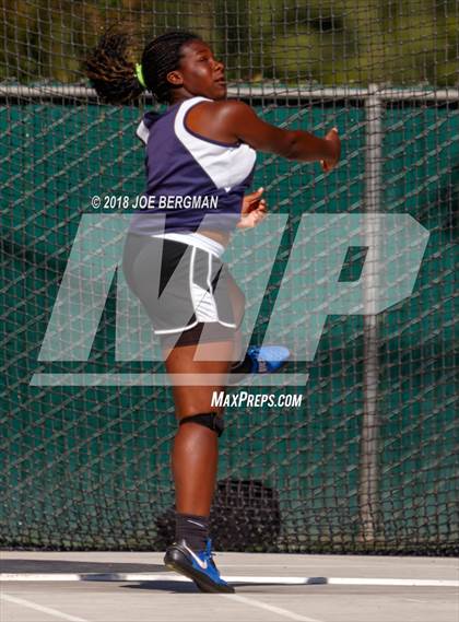Thumbnail 2 in CIF State Track and Field Championships (Girls Discus Prelim) photogallery.