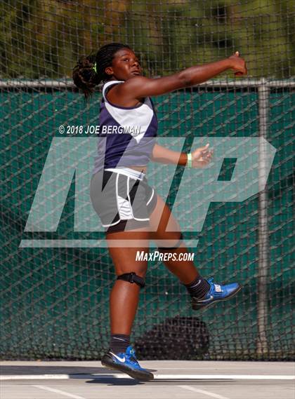 Thumbnail 2 in CIF State Track and Field Championships (Girls Discus Prelim) photogallery.