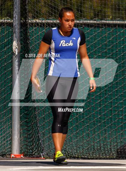 Thumbnail 1 in CIF State Track and Field Championships (Girls Discus Prelim) photogallery.