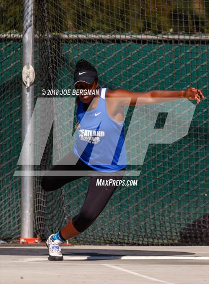 Thumbnail 2 in CIF State Track and Field Championships (Girls Discus Prelim) photogallery.