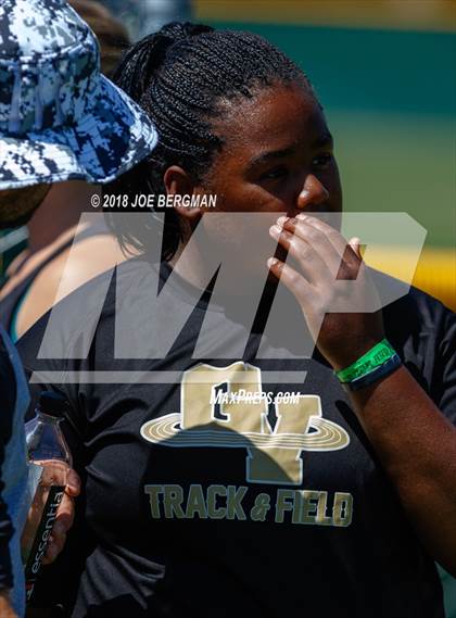 Thumbnail 1 in CIF State Track and Field Championships (Girls Discus Prelim) photogallery.