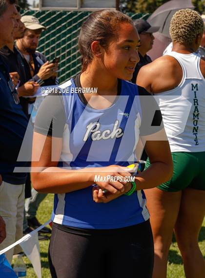 Thumbnail 3 in CIF State Track and Field Championships (Girls Discus Prelim) photogallery.