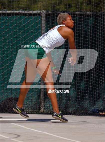 Thumbnail 2 in CIF State Track and Field Championships (Girls Discus Prelim) photogallery.