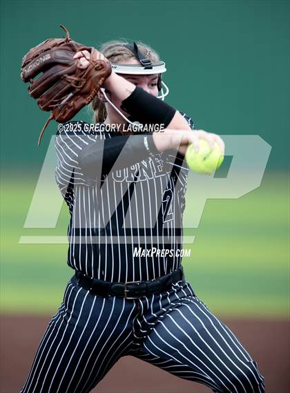 Thumbnail 2 in Forney vs Guyer (UIL 6A Softball State Semi-Final Division II) Game 3 photogallery.