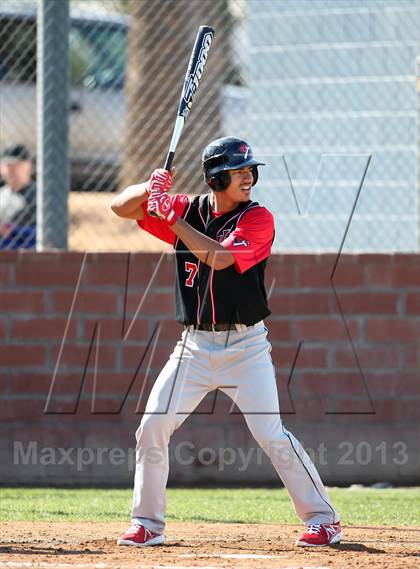 Thumbnail 2 in Redlands vs. Valley View (Redlands Baseball Invitational) photogallery.