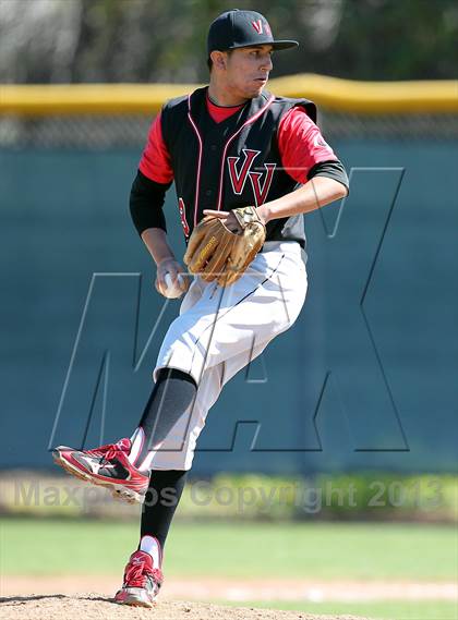 Thumbnail 3 in Redlands vs. Valley View (Redlands Baseball Invitational) photogallery.