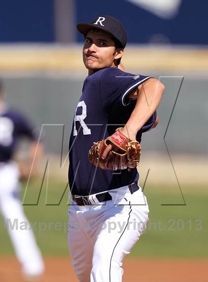 Thumbnail 2 in Redlands vs. Valley View (Redlands Baseball Invitational) photogallery.