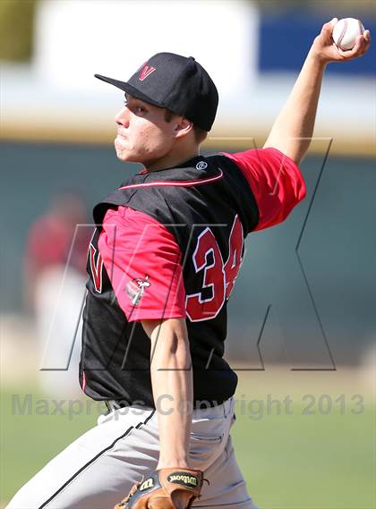 Thumbnail 3 in Redlands vs. Valley View (Redlands Baseball Invitational) photogallery.