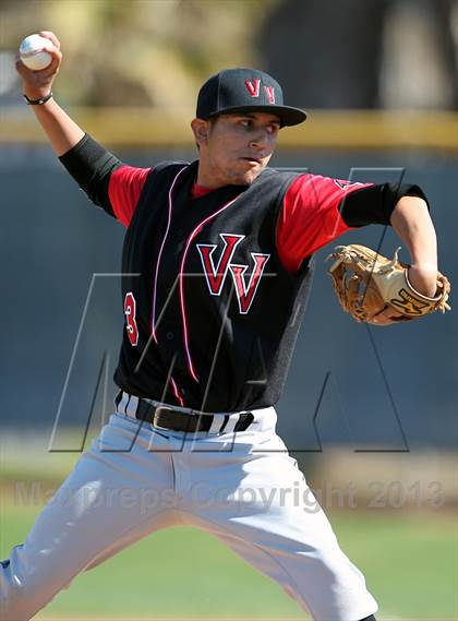 Thumbnail 3 in Redlands vs. Valley View (Redlands Baseball Invitational) photogallery.