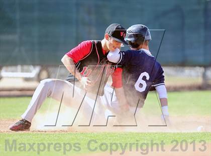 Thumbnail 2 in Redlands vs. Valley View (Redlands Baseball Invitational) photogallery.