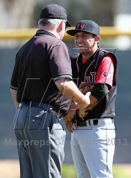 Thumbnail 3 in Redlands vs. Valley View (Redlands Baseball Invitational) photogallery.