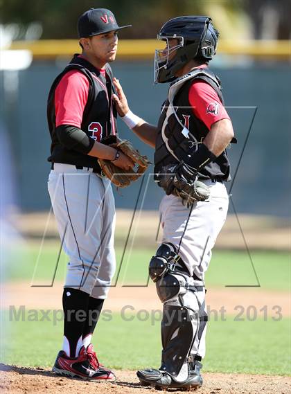 Thumbnail 2 in Redlands vs. Valley View (Redlands Baseball Invitational) photogallery.