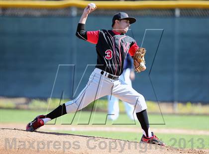 Thumbnail 2 in Redlands vs. Valley View (Redlands Baseball Invitational) photogallery.