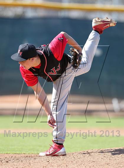 Thumbnail 2 in Redlands vs. Valley View (Redlands Baseball Invitational) photogallery.