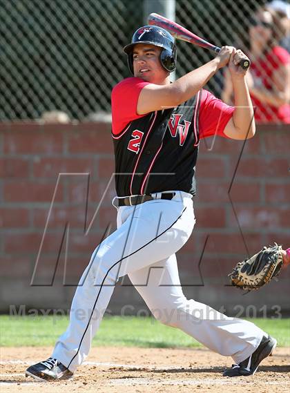 Thumbnail 3 in Redlands vs. Valley View (Redlands Baseball Invitational) photogallery.