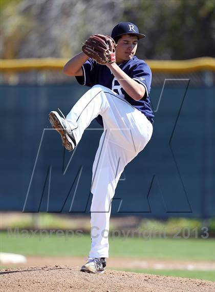 Thumbnail 2 in Redlands vs. Valley View (Redlands Baseball Invitational) photogallery.