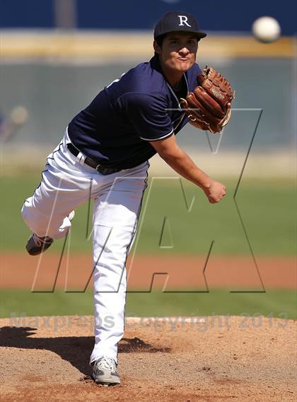 Thumbnail 2 in Redlands vs. Valley View (Redlands Baseball Invitational) photogallery.