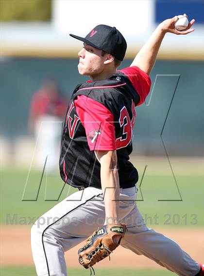 Thumbnail 3 in Redlands vs. Valley View (Redlands Baseball Invitational) photogallery.