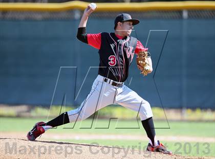 Thumbnail 2 in Redlands vs. Valley View (Redlands Baseball Invitational) photogallery.