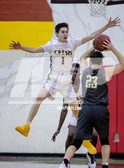 Thumbnail 2 in Crespi vs. St. Francis (Mission League Tournament) photogallery.