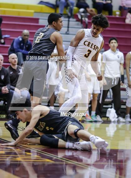 Thumbnail 3 in Crespi vs. St. Francis (Mission League Tournament) photogallery.