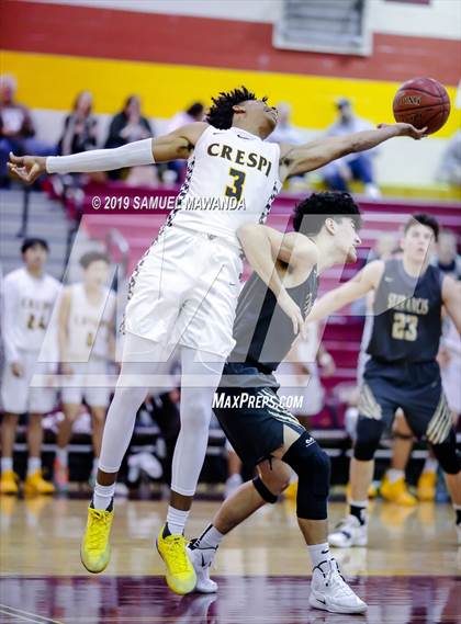 Thumbnail 1 in Crespi vs. St. Francis (Mission League Tournament) photogallery.