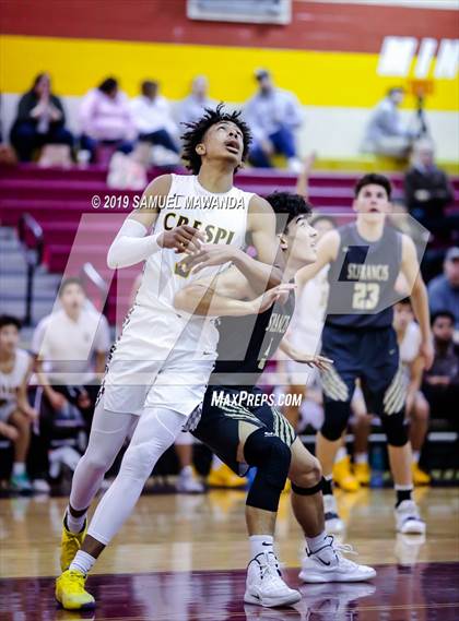 Thumbnail 2 in Crespi vs. St. Francis (Mission League Tournament) photogallery.